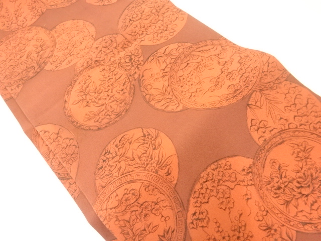 JAPANESE NAGOYA OBI / PLATE PATTERN